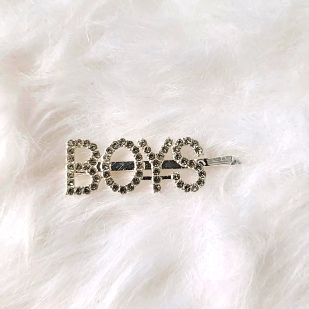 Silver Crystal Hair Pin